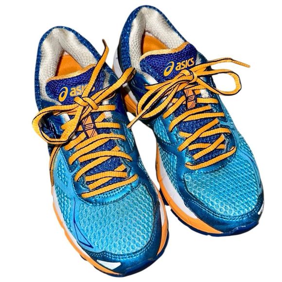 ASICS blue & orange Women's GT-2000 3 Trail Running Shoe Size 5 - Picture 1 of 10
